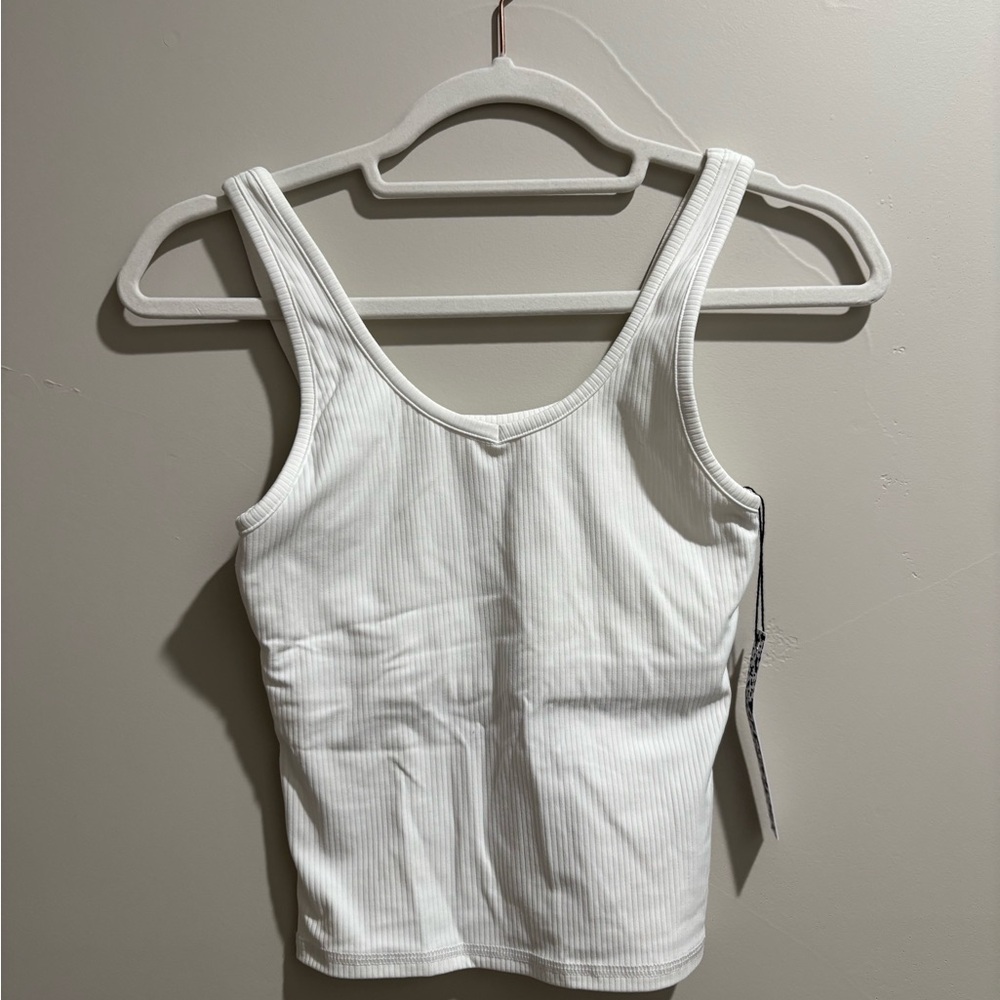 ASOS White Ribbed Women's Tank Top